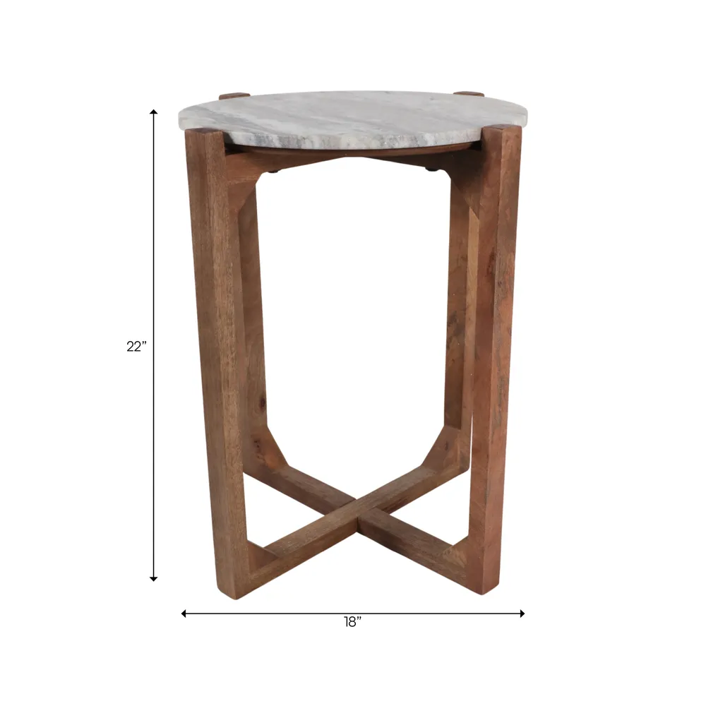 ELWYNOAK IVORY TABLE 22 (IN)