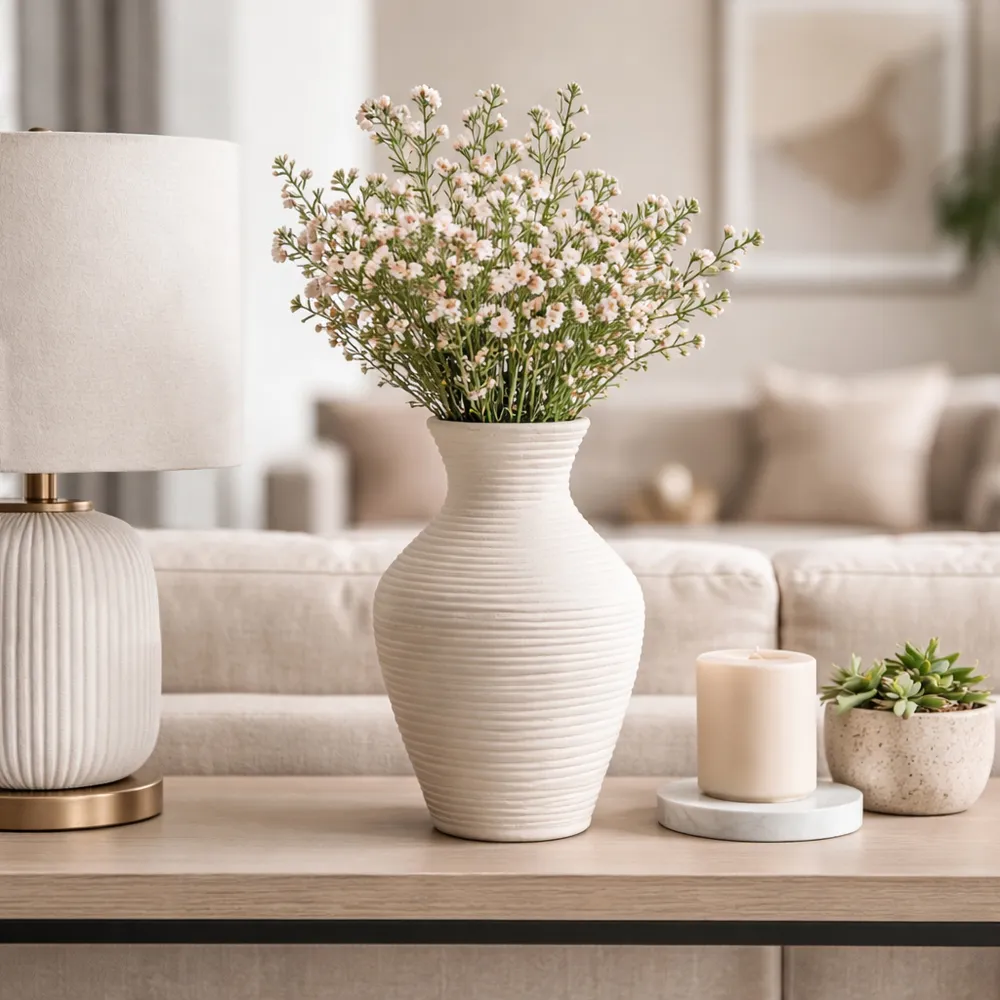 ROLAND IVORY VASE 15 (IN)