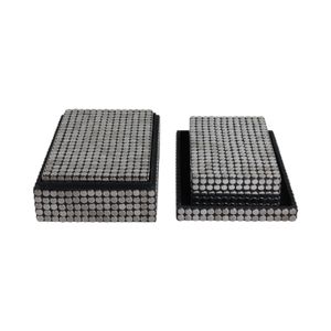 BLAINEMOOR SET OF 3 BLACK BOXES 4 (IN) 3