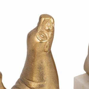 ELMONTWICK SET OF 2 GOLD BOOKENDS 8 (IN) 5