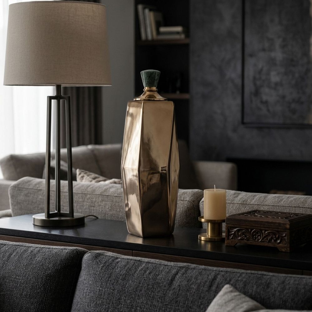 FRAZER GOLD VASE 17 (IN)