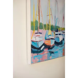 Framed Sailboat Painting 5