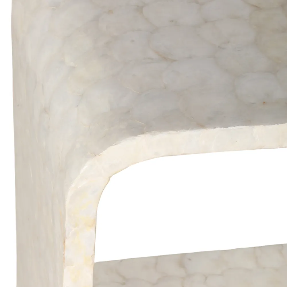 DERMOTHOLM SET OF 3 IVORY CONSOLES 47 (IN)