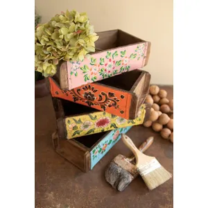 Set of 4 Hand-Painted Brick Molds 1