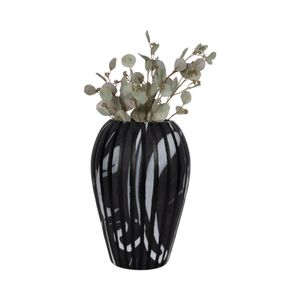 GARFIELDTON BLACK GLASS VASE 19 (IN) 3