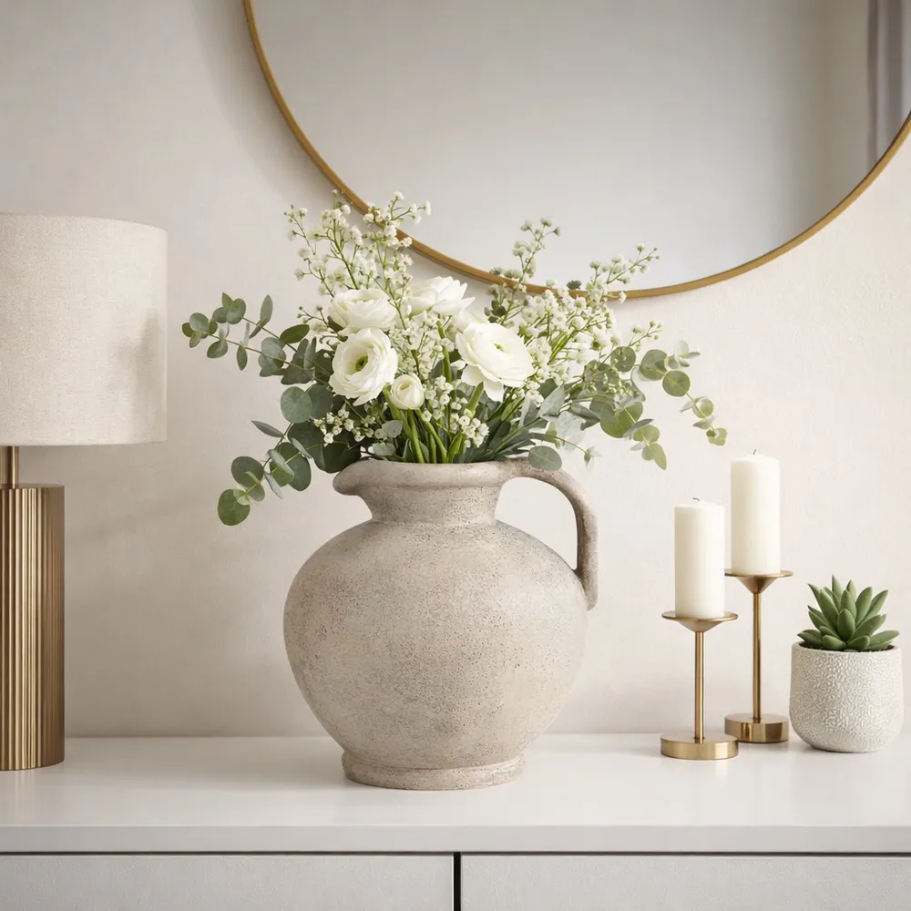 DUNLAPBURN IVORY VASE 15 (IN)
