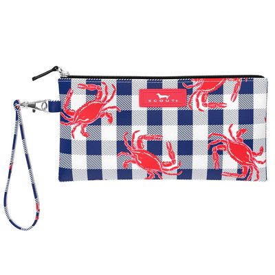 HEAVY CANVAS WRISTLET W WICKER BOTTOM - CRAB