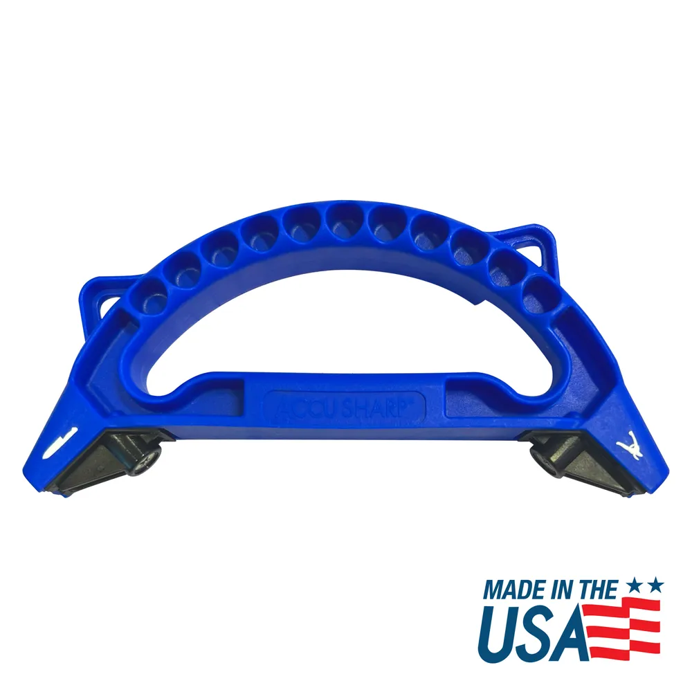 All In 1 Knife, Scissors, Garden Tool Sharpener - BLUE