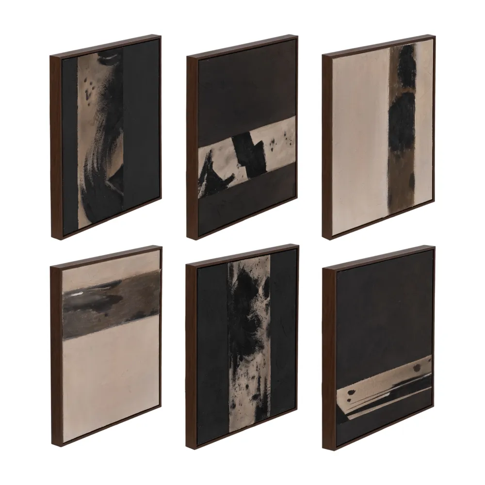 LINDENHOLM SET OF 6 BROWN ART 20 (IN)