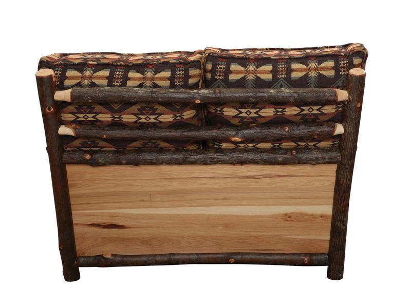 Hickory Log  Shenandoah Loveseat - Customer Fabric - Seat:  Fabric TBD;   Backrest:  Fabric TBD 7