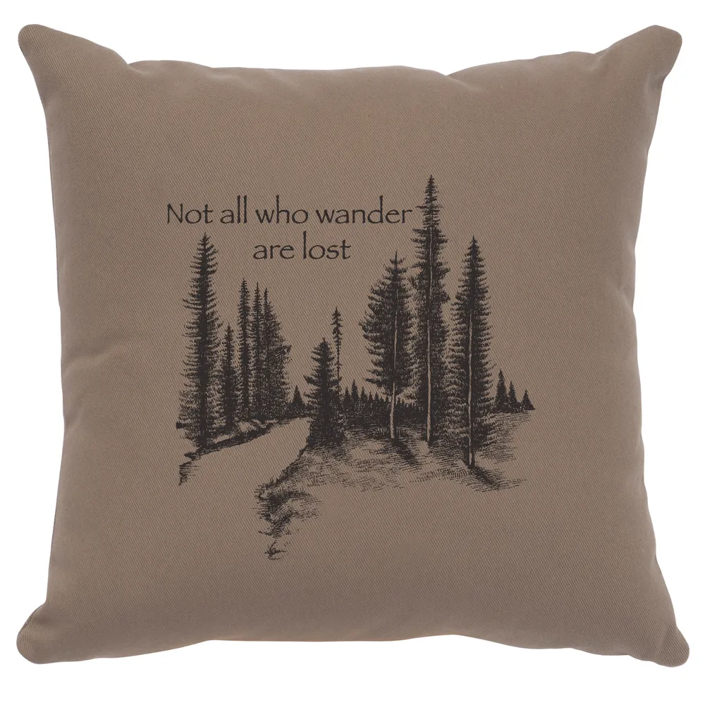 Image Pillow - Wander - Cotton Taupe