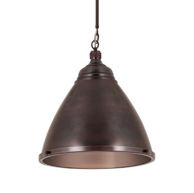 Katelyn 15″ Wide 1-Light Pendant - Dark Bronze