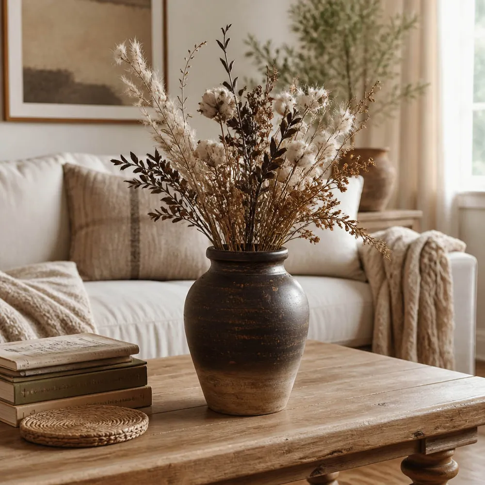 HAWLEYWORTH BROWN VASE 11 (IN)