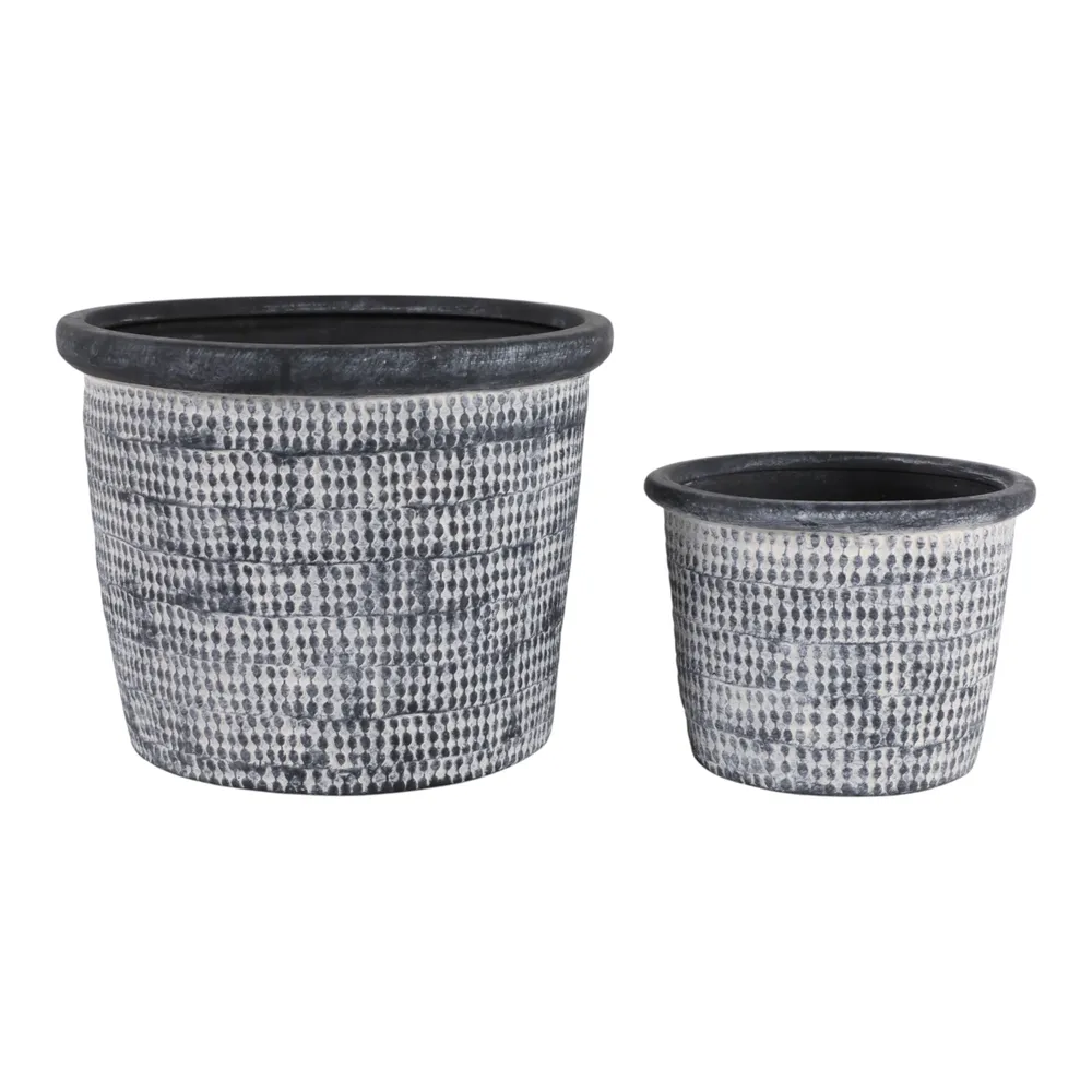 KENDALLWICK SET OF 2 BLUE PLANTER 9 (IN)
