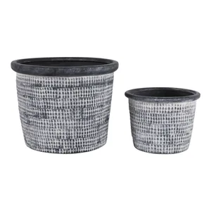 KENDALLWICK SET OF 2 BLUE PLANTER 9 (IN) 4