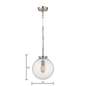 Gramercy 11'' Wide 1-Light Mini Pendant - Polished Nickel 2
