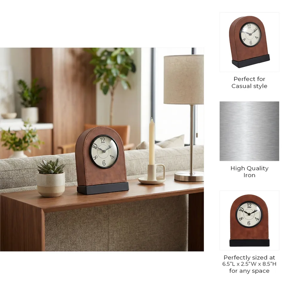 FABIANROSE BROWN CLOCK 9 (IN)