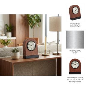 FABIANROSE BROWN CLOCK 9 (IN) 11