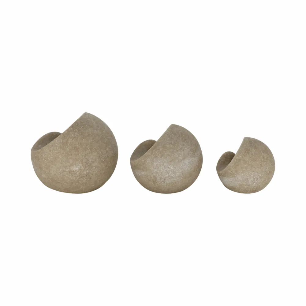 TURNERBROOK SET OF 3 BROWN DECOR 5 (IN)