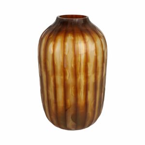 HOUSTONCREST BROWN GLASS VASE 19 (IN) 4