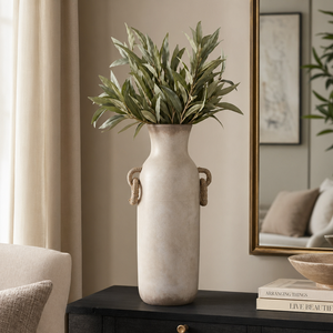WOODSONROSE WHITE VASE 24 (IN) 2