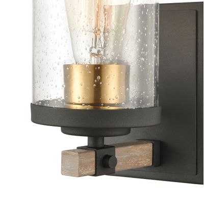 Geringer 9″ High 1-Light Sconce - Charcoal