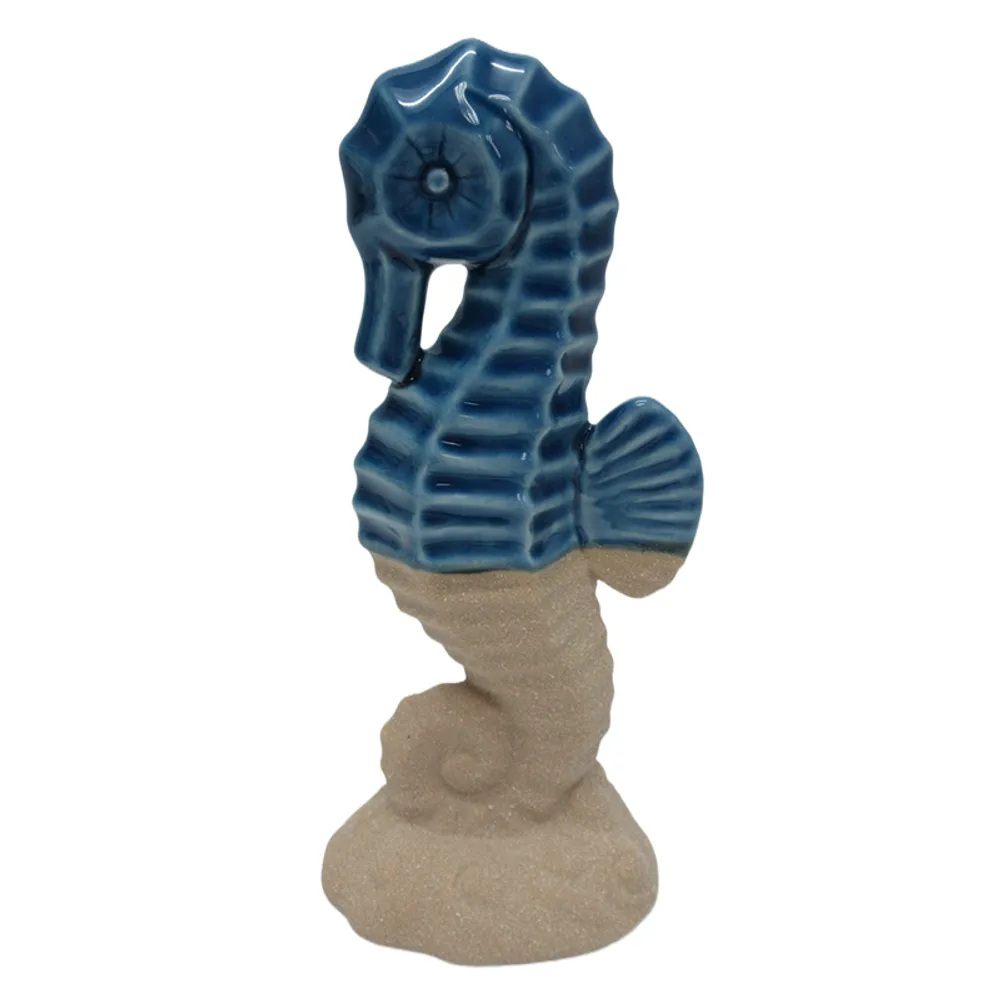 9" BLUE SEAHORSE