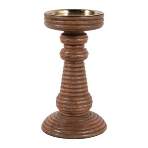 HACKETTRIDGE BROWN CANDLE HOLDER 8 (IN) 1