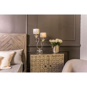 Krystal 23.5'' High 2-Light Table Lamp - Polished Nickel 5