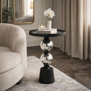 BROCKWAY BLACK TABLE 22 (IN) 7