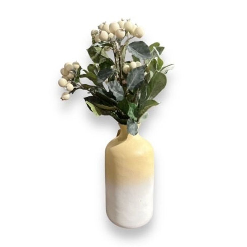 10" Slender Mango Wood Vase