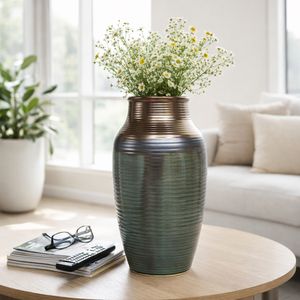 HEDLEYHOLM BRONZE VASE 22 (IN) 9