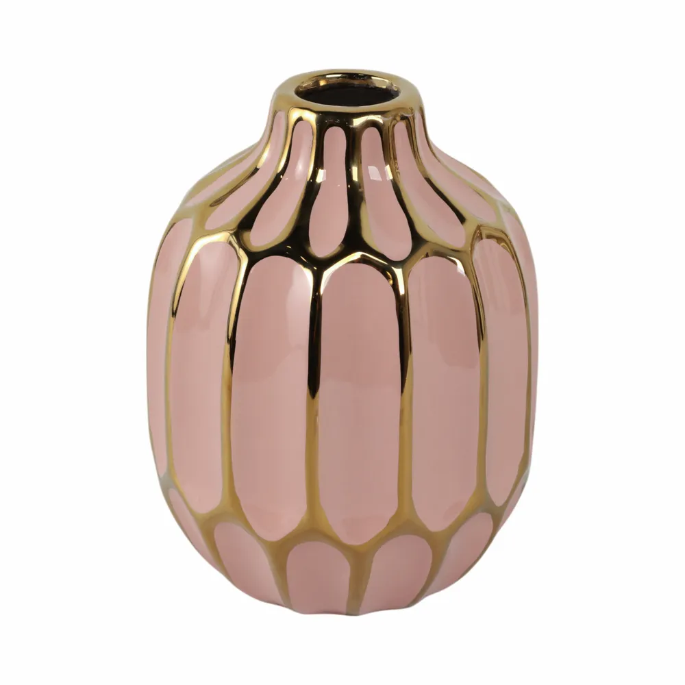 CALVINHAM PINK VASE 8 (IN)