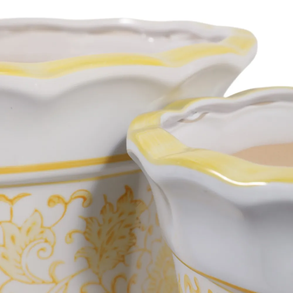 ENOCHFIELD SET OF 2 YELLOW PLANTER 10 (IN)