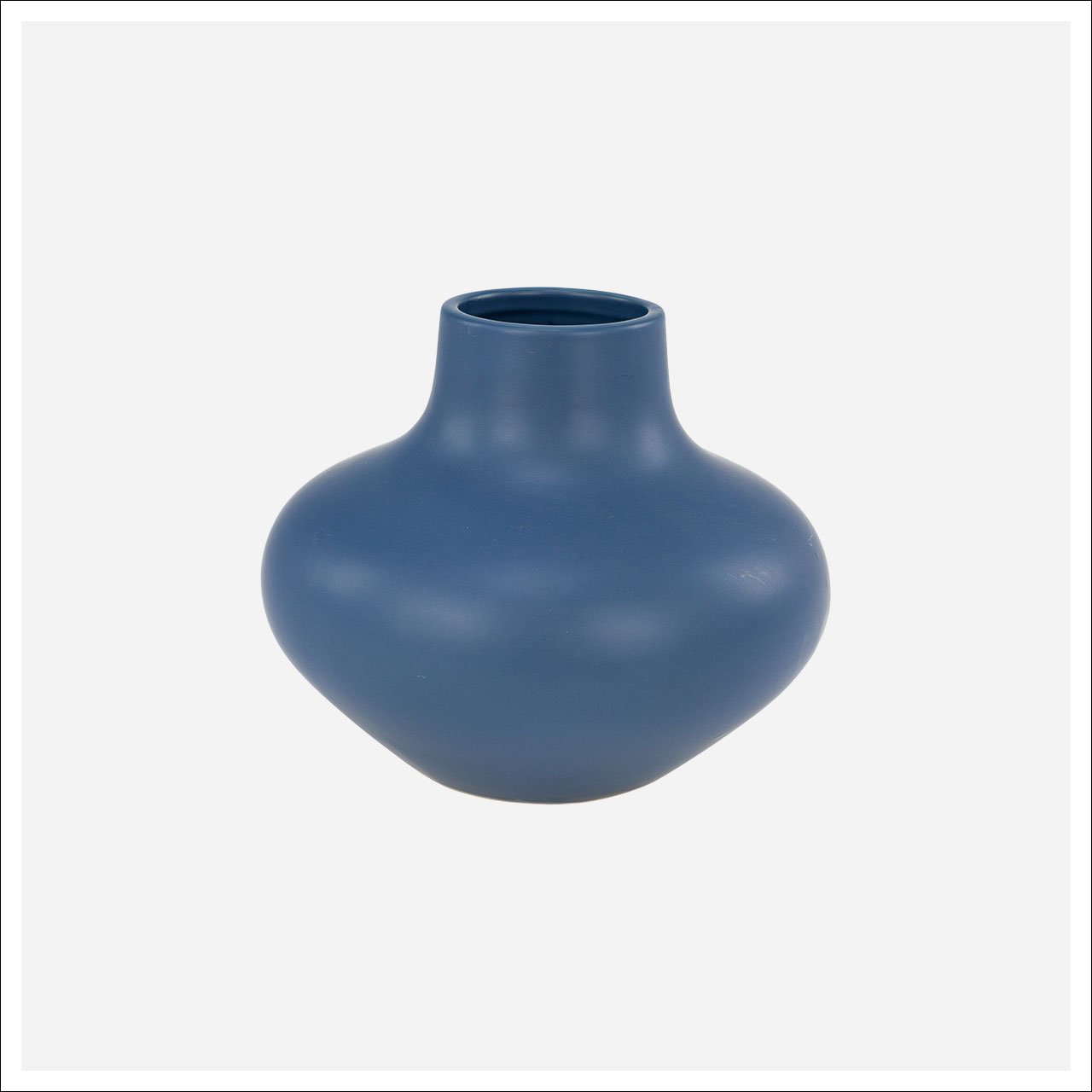 Cobalt Short Vase -SB