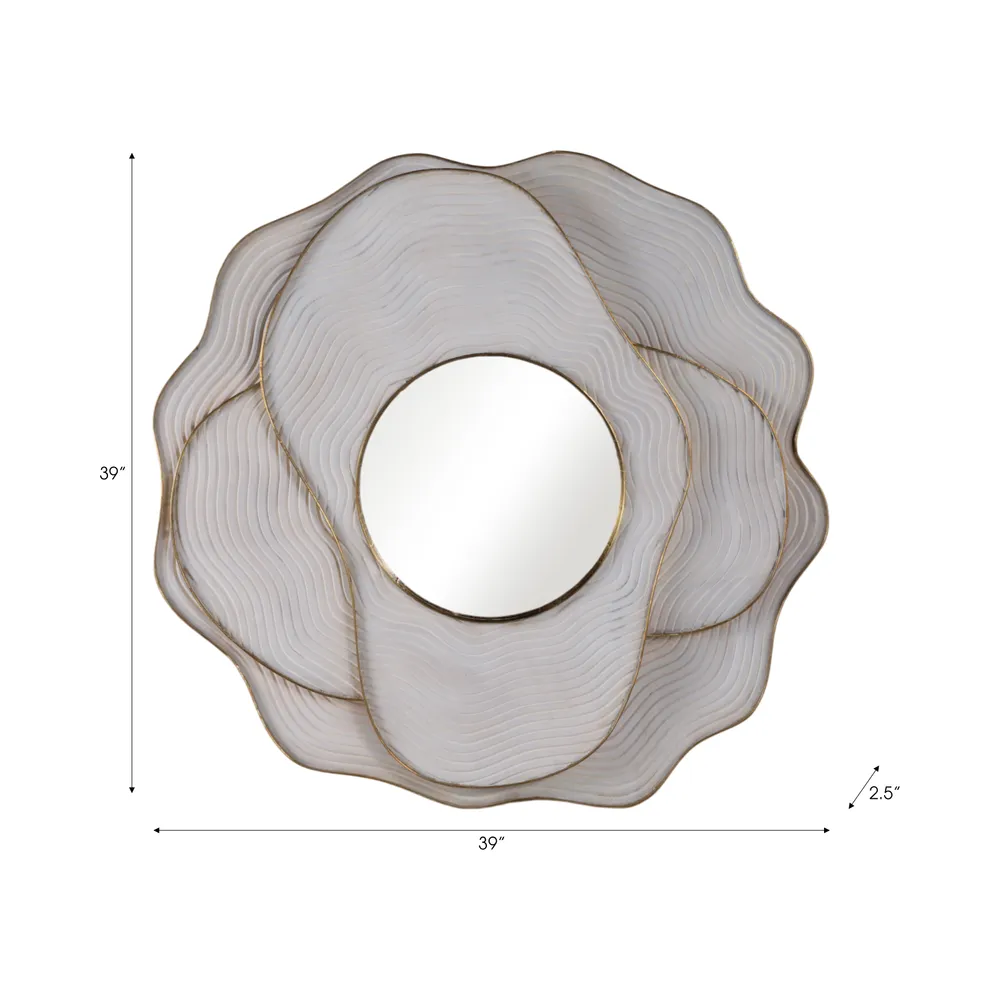 REEDWELL IVORY MIRROR 39 (IN)