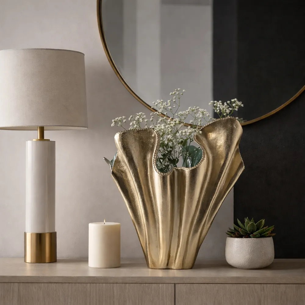 DRAYTONOAK GOLD VASE 20 (IN)