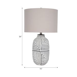 EMORYWAY WHITE LAMP 26 (IN) 10