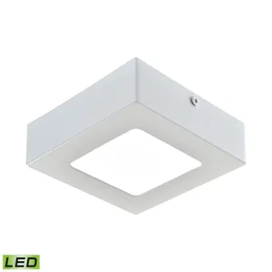 Warwick 5'' Wide Integrated LED Down Light - Square Matte White 1