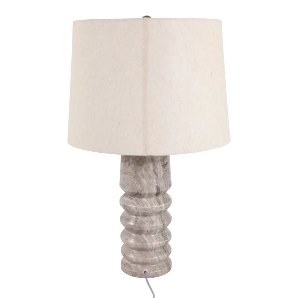 LANESTONE WHITE LAMP 24 (IN)