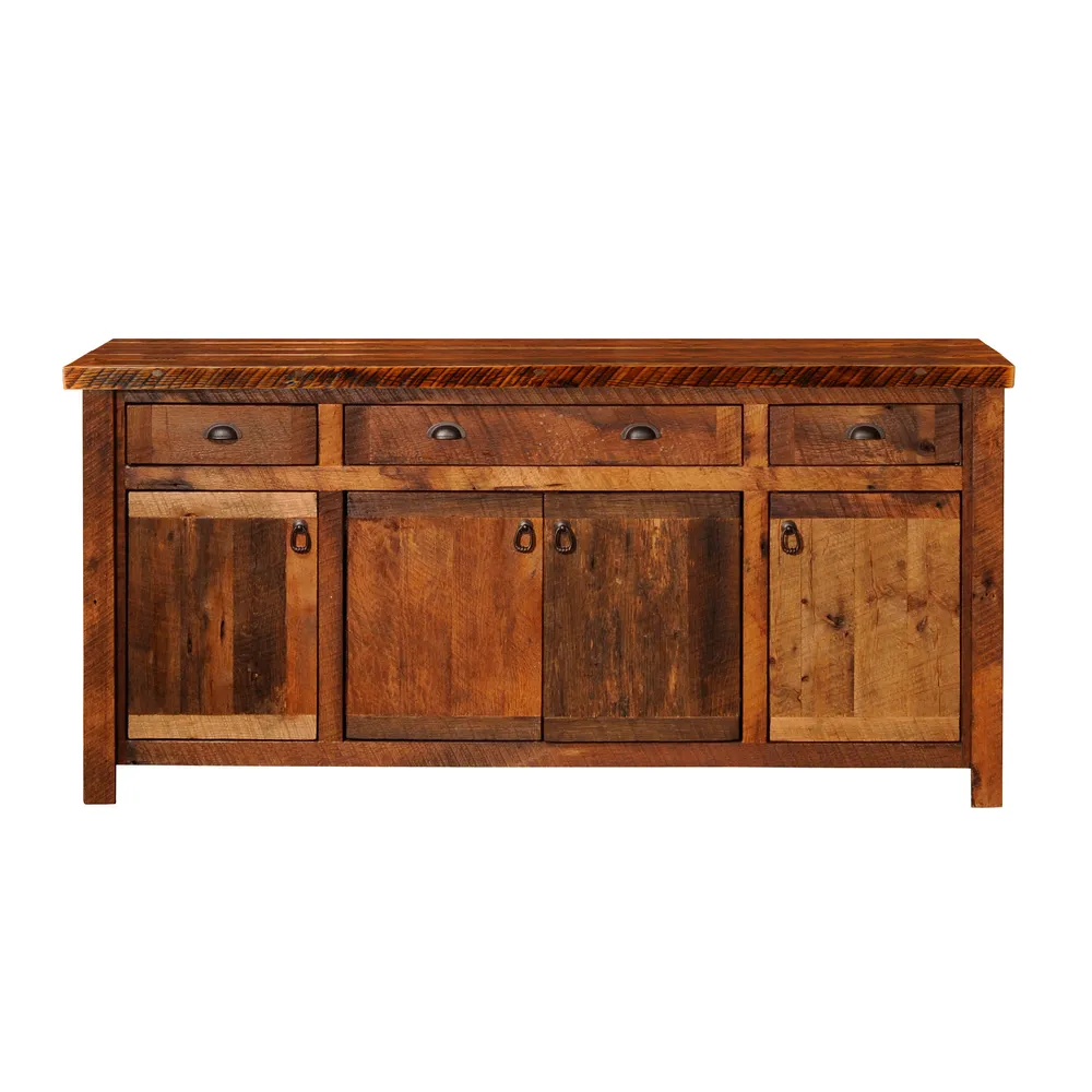 Barnwood 75-inch Buffet - Antique Oak Top