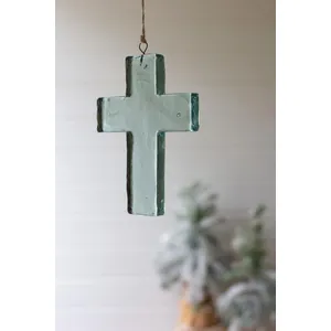 Glass Cross Suncatcher 1