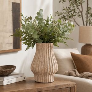 FALTONLAKE BROWN VASE 13 (IN) 10