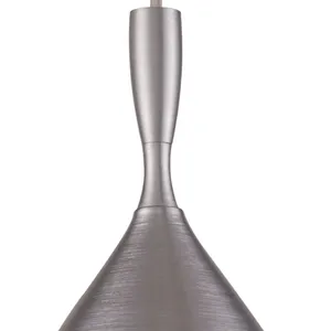 Spun Aluminum 7'' Wide 1-Light Mini Pendant - Aluminum 3