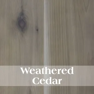 Cedar Log Three Drawer Nightstand - Weathered 7