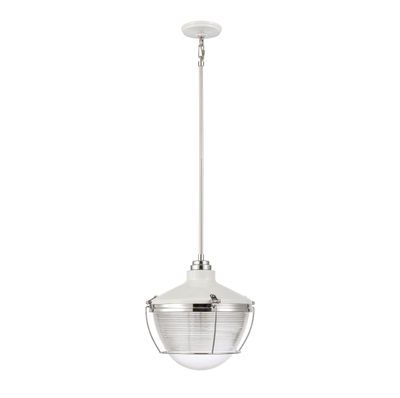 Seaway Passage 14″ Wide 1-Light Pendant - White