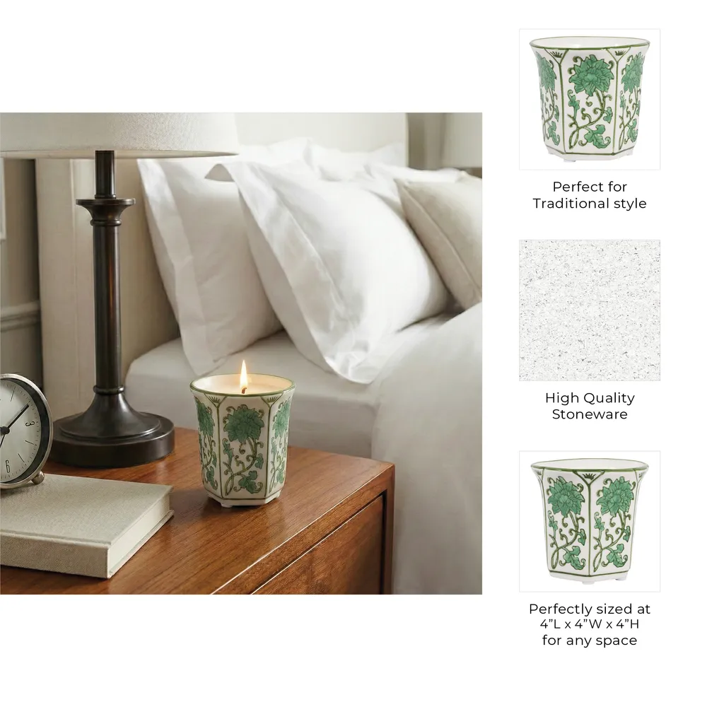 GREERWORTH GREEN CANDLE 4 (IN)