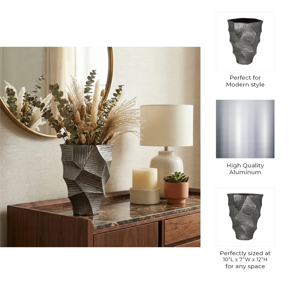 HARLANLEY GRAY VASE 12 (IN)