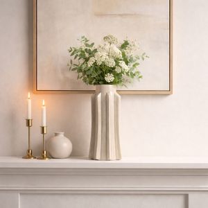 BAKERHAVEN TAUPE VASE 14 (IN) 12