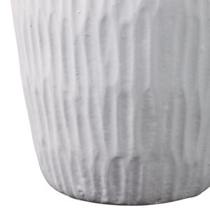 ADLERCREST WHITE VASE 8 (IN) 6